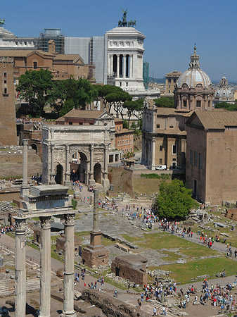 Blick auf das Forum Romanum Foto 