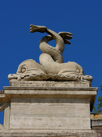 Schlangen an der Piazza Foto 