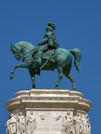 Foto Bronzestatue von Victor Emmanuel - Rom