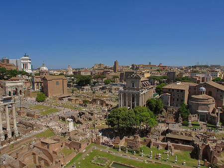 Blick auf das Forum Romanum Fotos