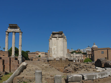 Foto Dioskuren und Vesta Tempel - Rom