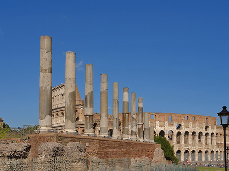 Foto Kolosseum mit dem Forum Romanum