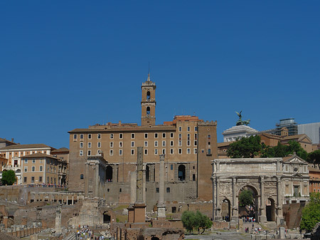 Foto Tabularium mit dem Forum Romanum - Rom