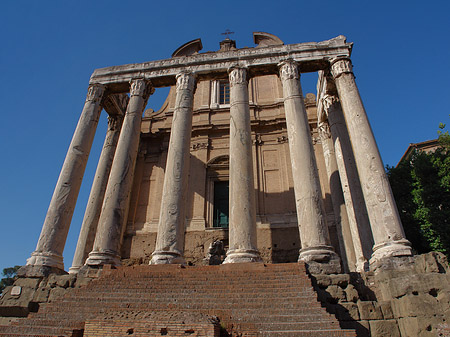 Tempel des Antoninus Pius und der Faustina Fotos