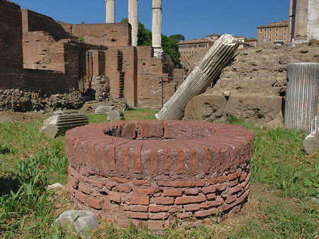 Foto Brunnen am Vesta-Tempel - Rom