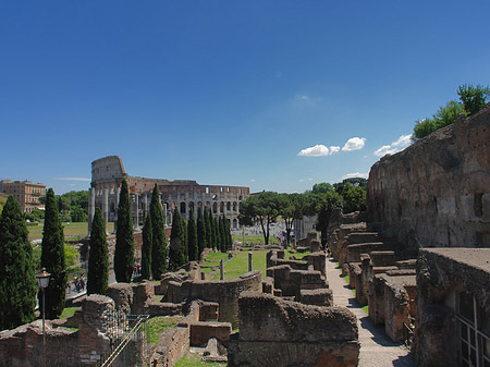 Kolosseum mit dem Forum Romanum