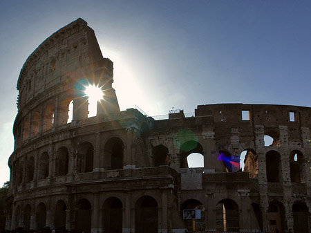 Fotos Kolosseum mit Sonne | Rom