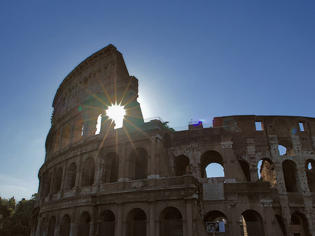 Kolosseum mit Sonne Foto 