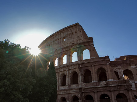 Foto Kolosseum mit Sonne - Rom