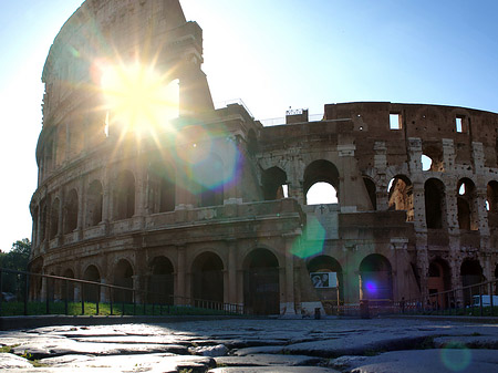 Foto Kolosseum mit Sonne