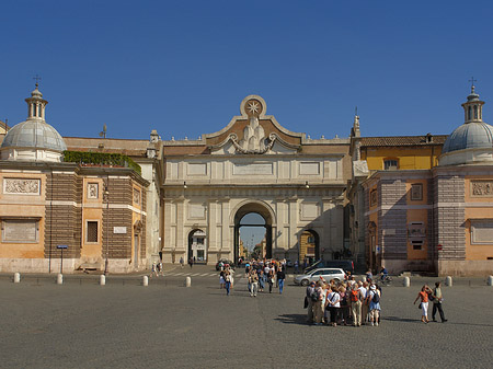 Foto Porta del Popolo mit Piazza - Rom