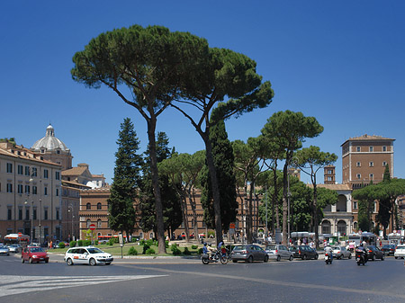 Foto Verkehr an der Piazza Venezia