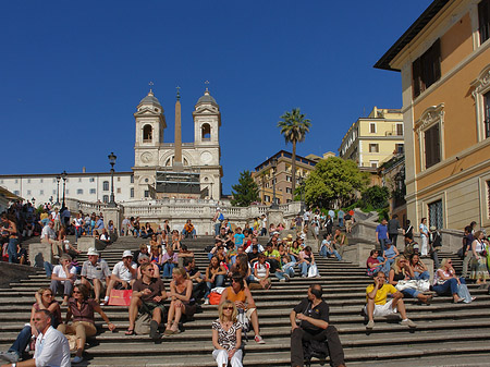 Fotos Treppe mit Kirche | Rom