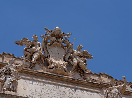 Foto Details am Trevibrunnen - Rom