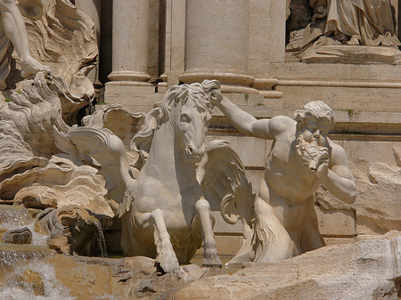 Foto Details am Trevibrunnen - Rom